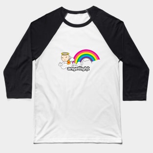 Rainbow Cloud Angel Baseball T-Shirt